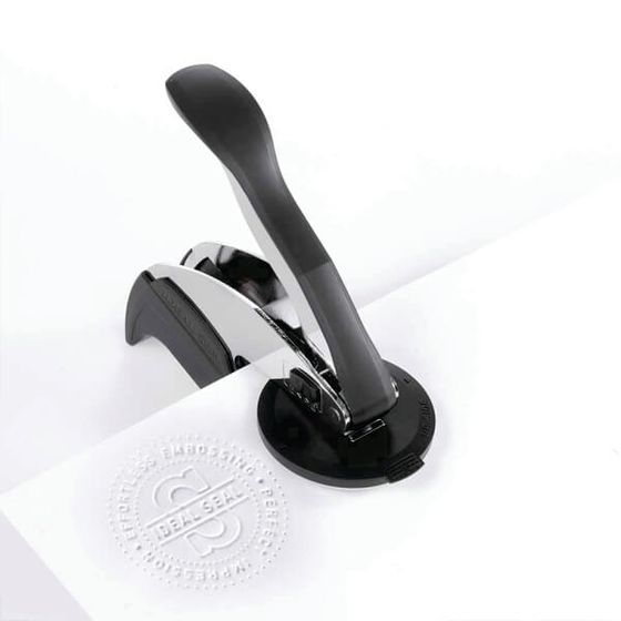 Embossed seal impression on paper